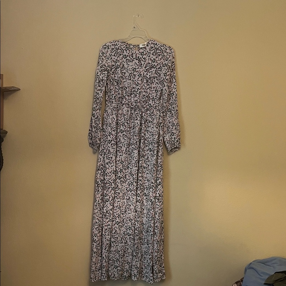 Diane Von Furstenberg Silk Raindrop Printed Long Sleeve Dress size 0